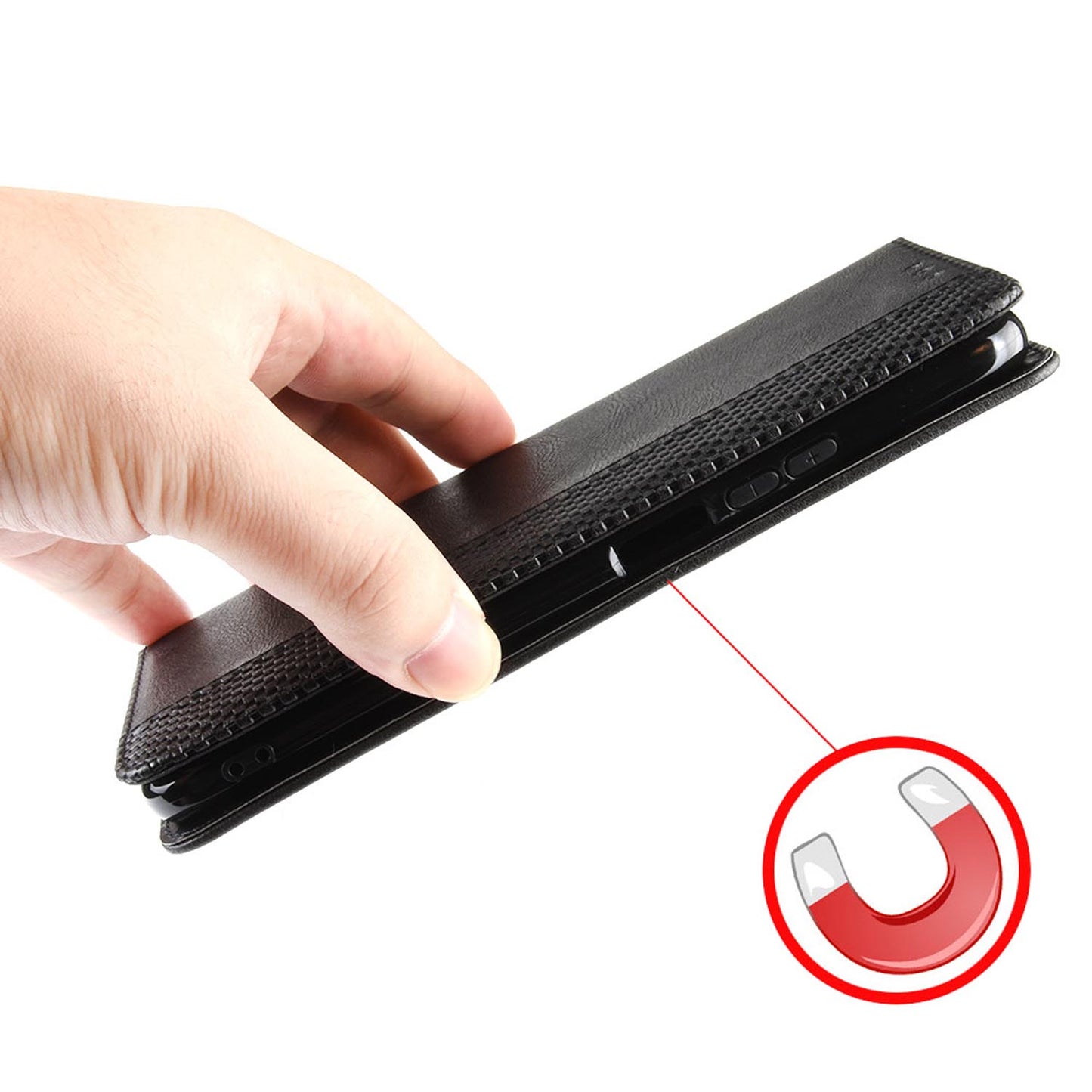 For Sharp Aquos R10 R9 Sense9 Sense8 Wallet Case with Card Holder Magnetic Closure, PU Leather Folio Flip Protective Cover - Ckfgwpt Series
