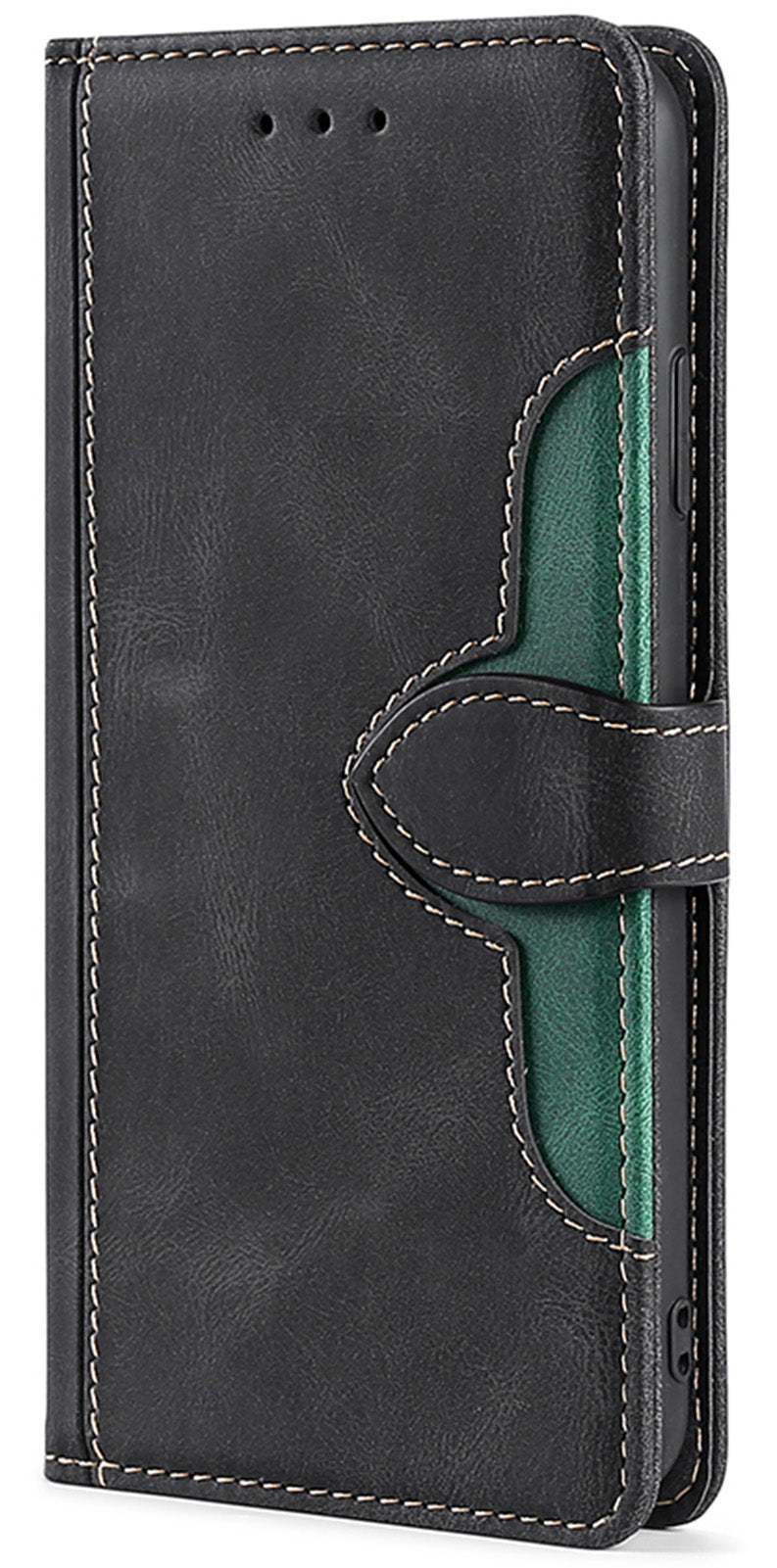 Compatible with Galaxy S25 Edge S24 FE Wallet Case Flip Folio Phone Cover with 2 Card Slots - Cmk Series