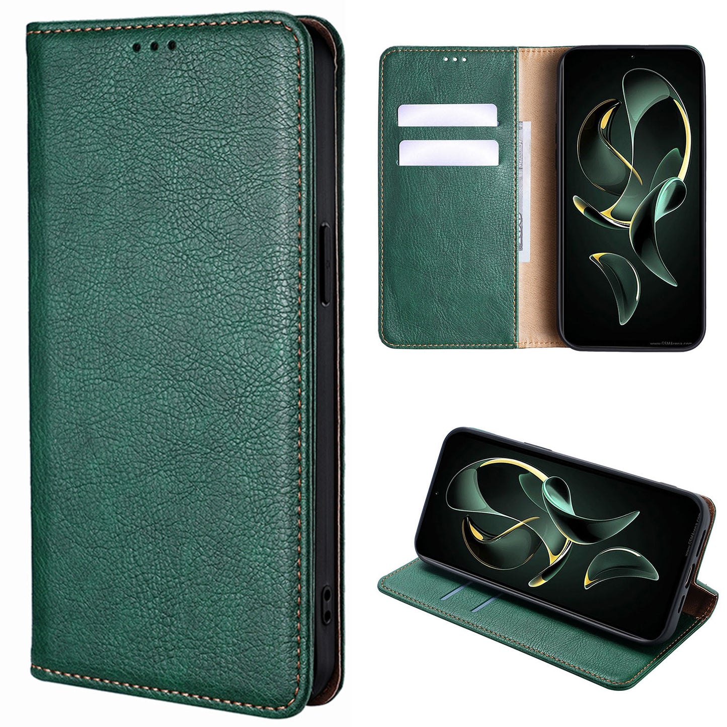 For Galaxy S25 Edge S24 FE Wallet Case with Card Holder, PU Leather Folio Flip Protective Cover - Cshecx Series