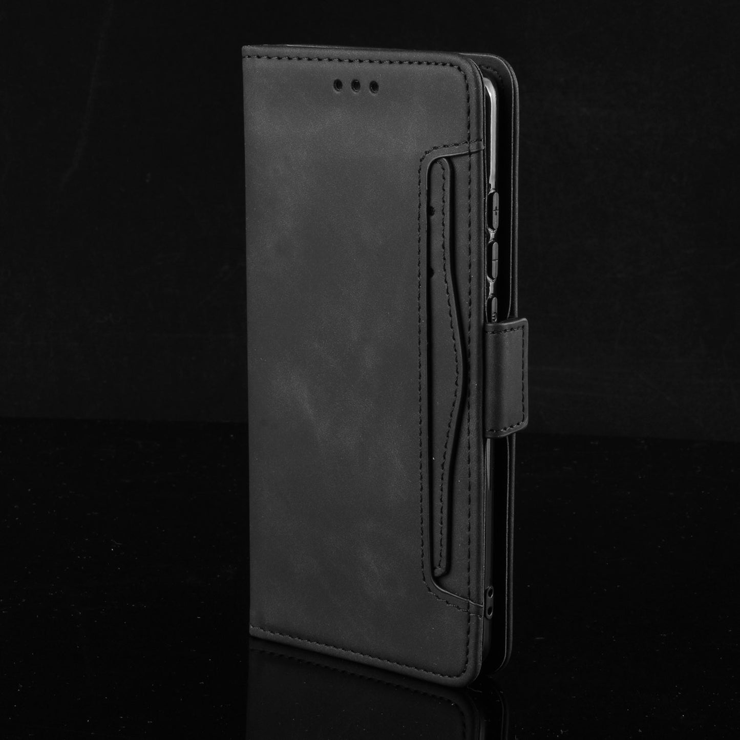 Wallet Case for Sharp Aquos R10 R9 Sense9 Sense8, PU Leather Magnetic Flip Folio Cover with Removable Card Holder - Dkcpt Series