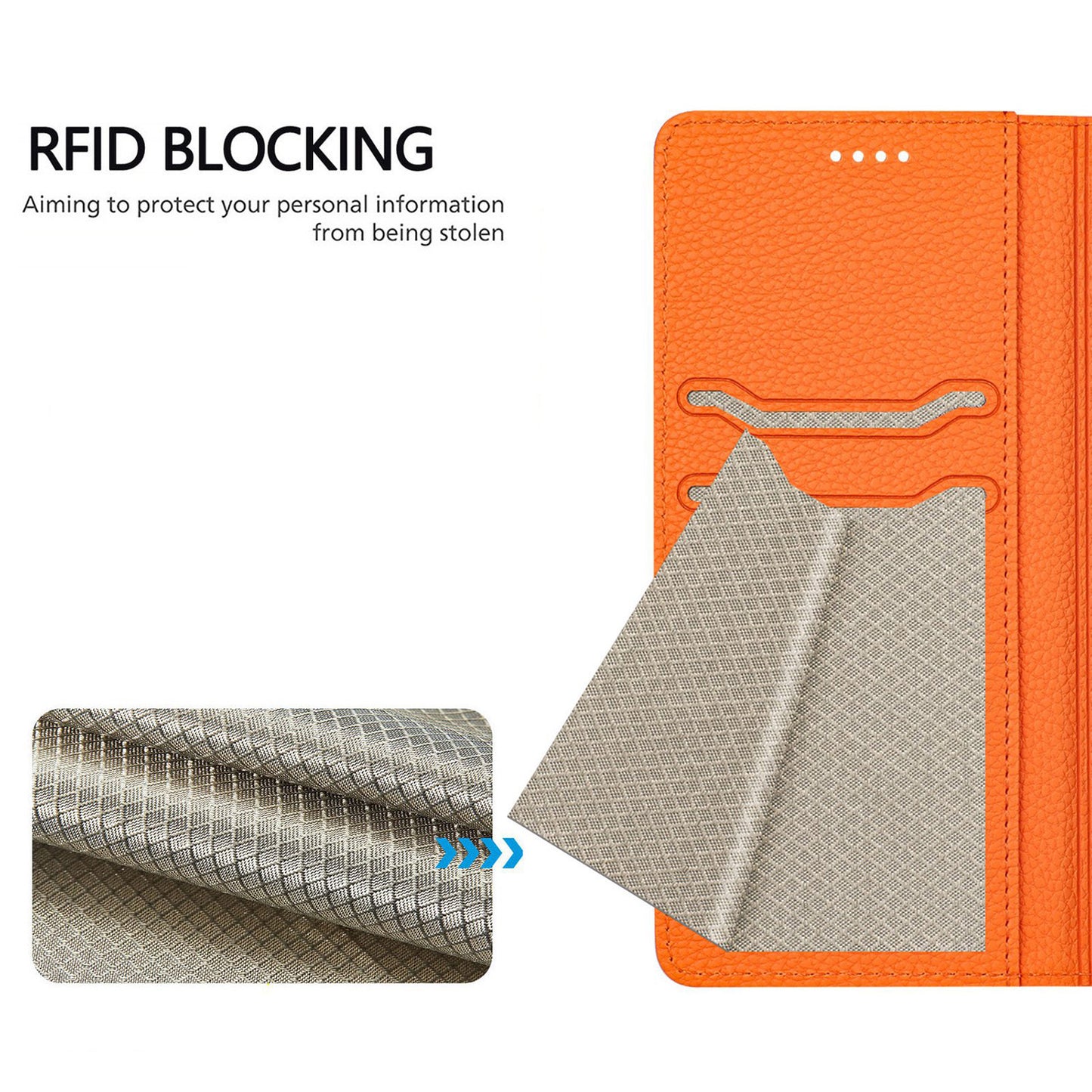 Flip Wallet Case for Galaxy A56 A55 5G, PU Leather Magnetic Folio Cover with Card Holder RFID Blocking - Dxlzwrfid Series
