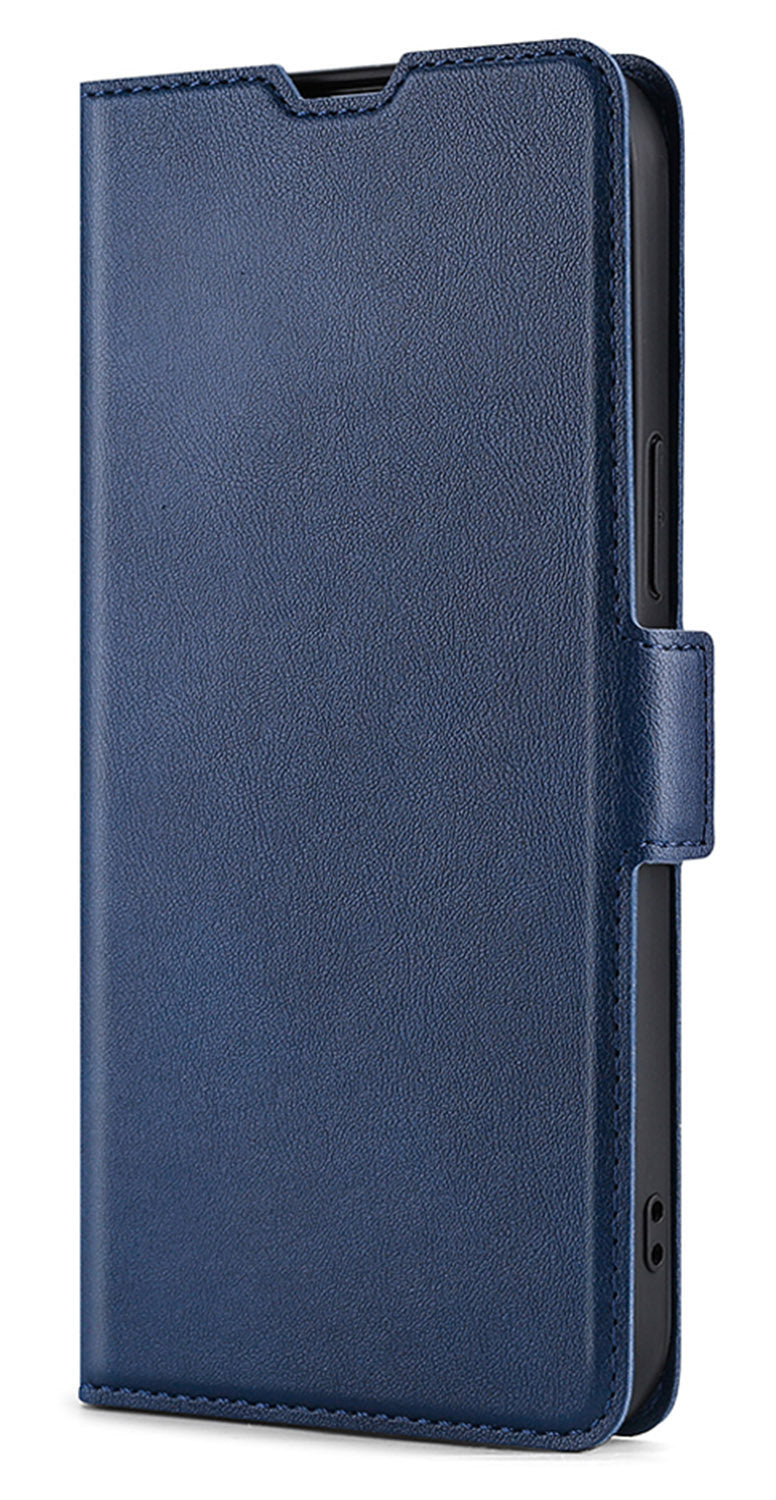 Compatible with Galaxy S25 Edge S24 FE Wallet Case, Ultra Slim Flip Folio PU Leather Cover - Dyck Series