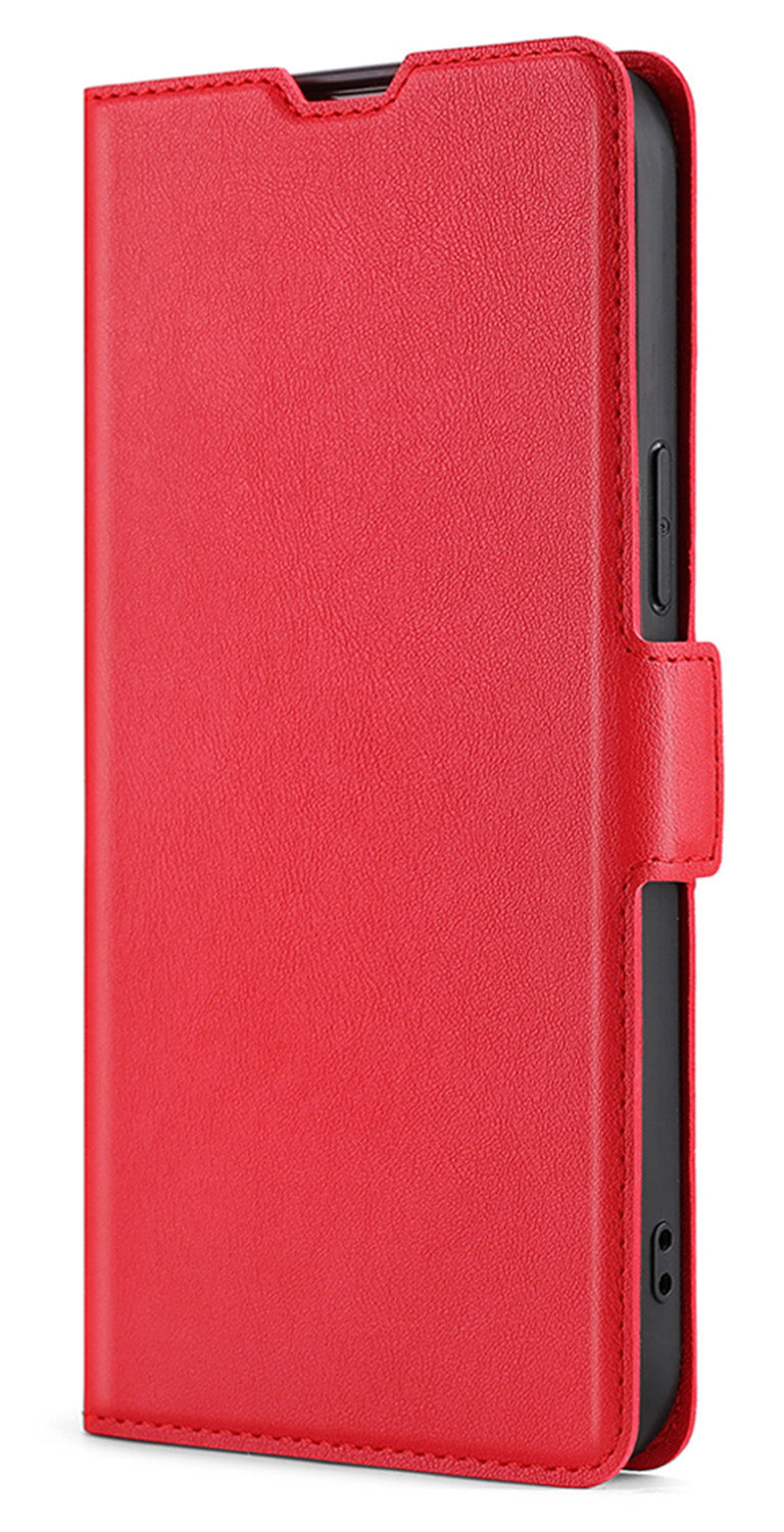 Compatible with Galaxy S25 Edge S24 FE Wallet Case, Ultra Slim Flip Folio PU Leather Cover - Dyck Series