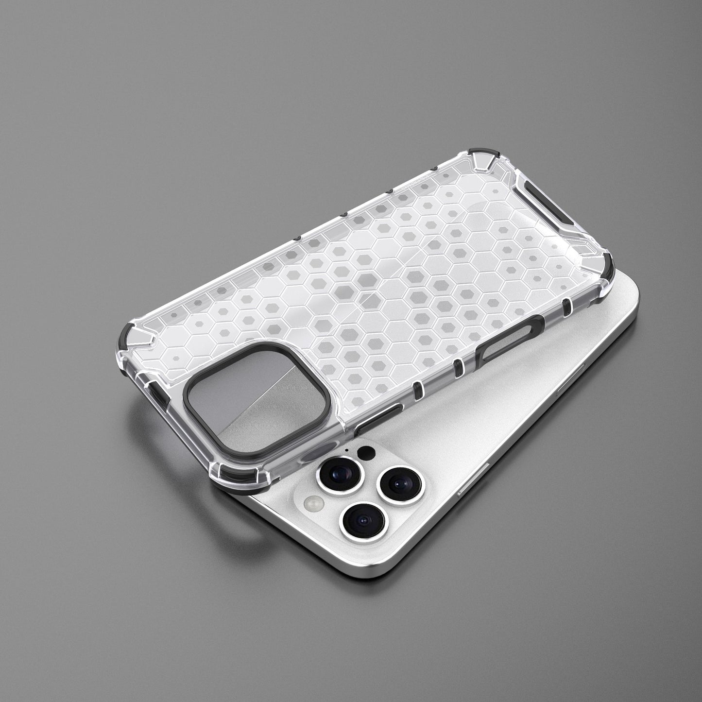 For iPhone 16e 15 Pro Max Bumper Case Non-Yellowing Shockproof Protective Phone Cover - Fc Series
