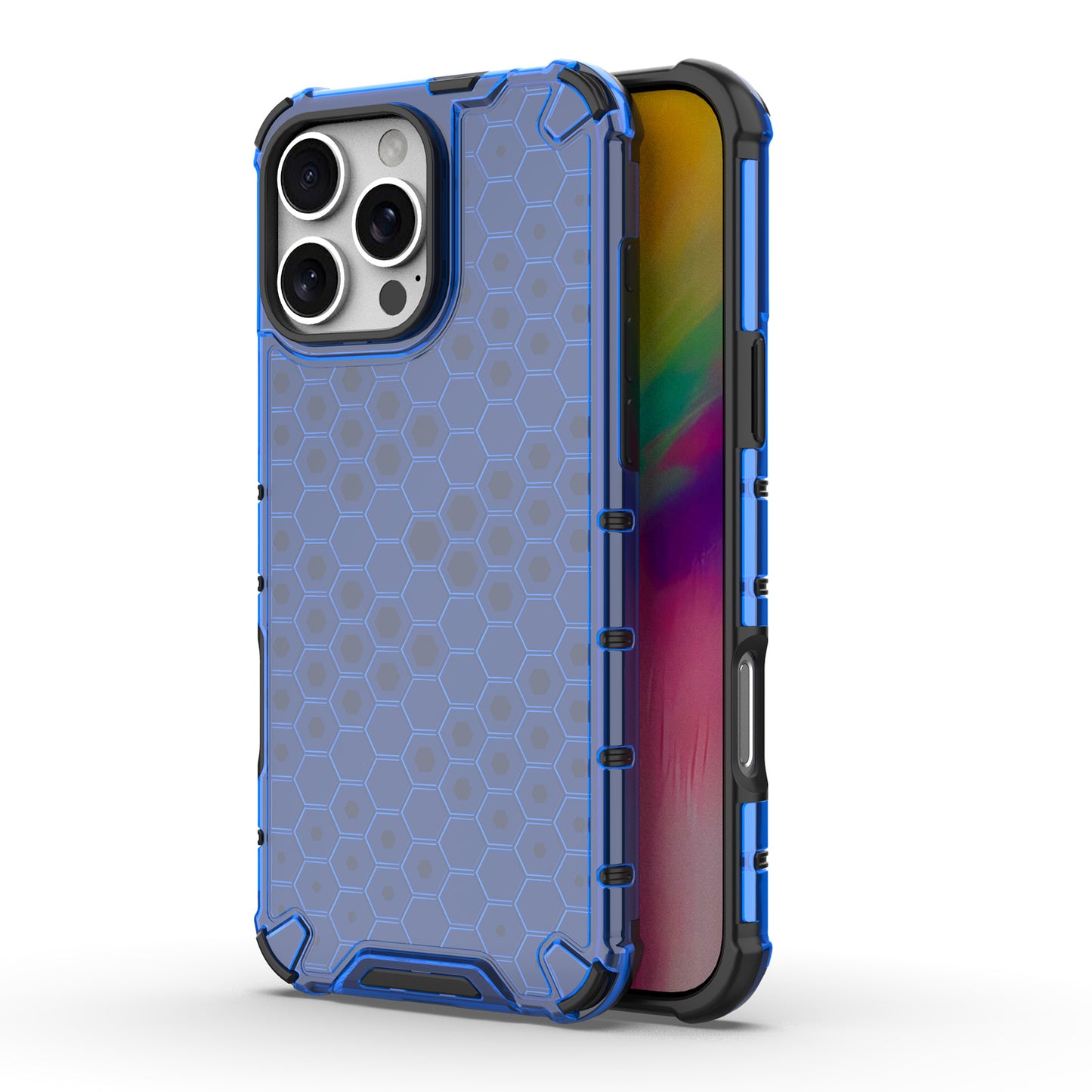For iPhone 16e 15 Pro Max Bumper Case Non-Yellowing Shockproof Protective Phone Cover - Fc Series