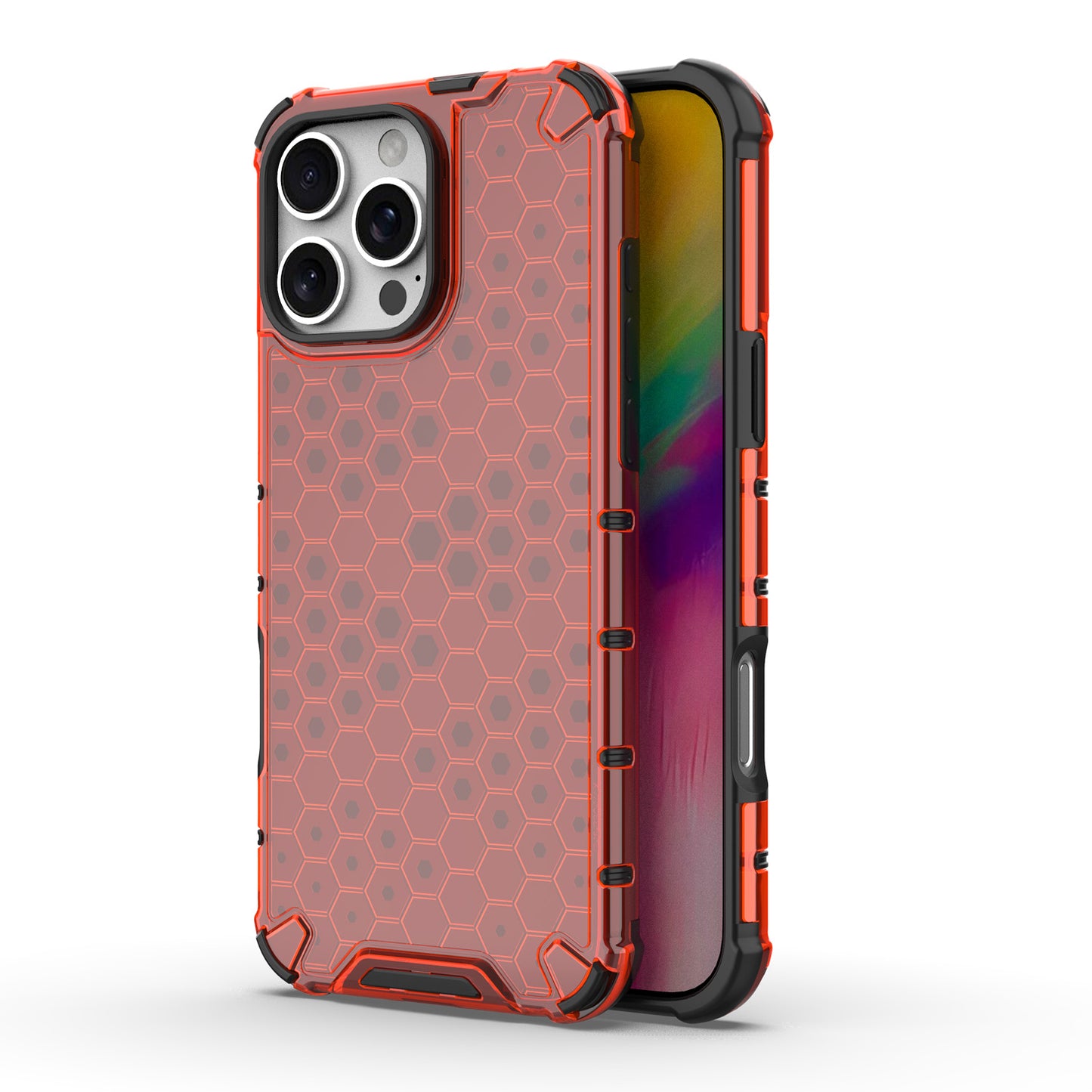 For iPhone 16e 15 Pro Max Bumper Case Non-Yellowing Shockproof Protective Phone Cover - Fc Series