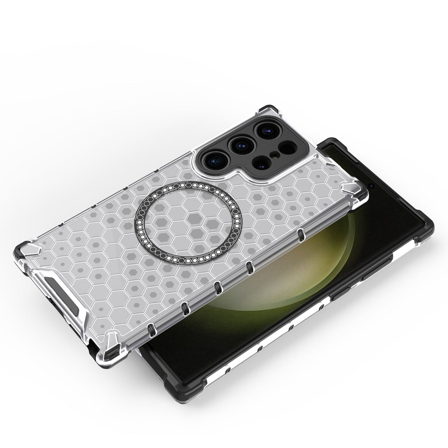 Magnetic for Galaxy S25 Edge S24 Case, Compatible with MagSafe, Hard Back Slim Protective Cover - Fccxk Series