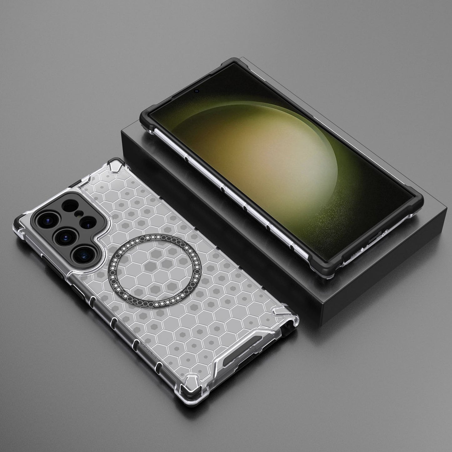 Magnetic for Galaxy S25 Edge S24 Case, Compatible with MagSafe, Hard Back Slim Protective Cover - Fccxk Series