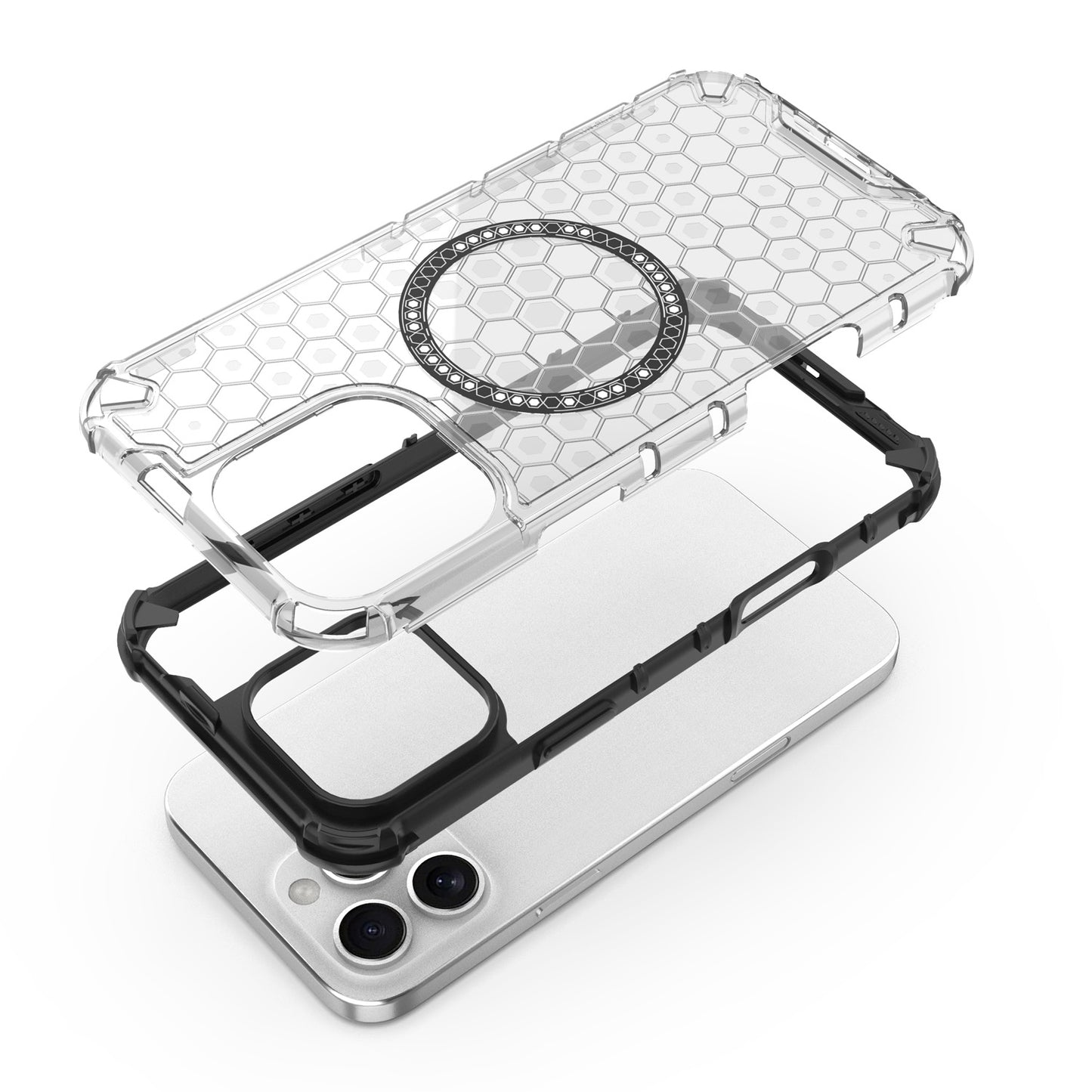 Magnetic for iPhone 17 16 Pro Max Case, Compatible with MagSafe, Hard Back Slim Protective Cover - Fccxk Series