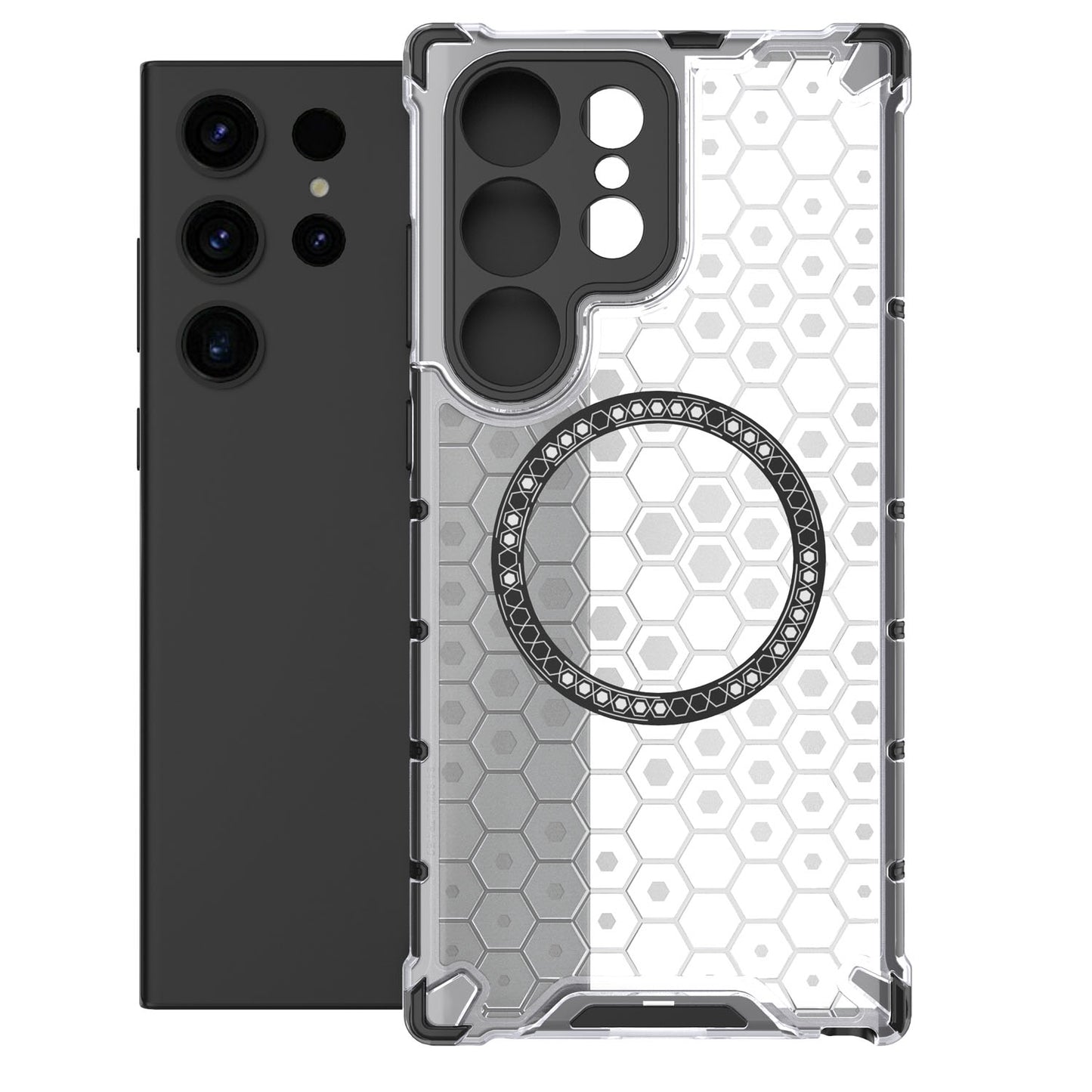 Magnetic for Galaxy S25 Edge S24 Case, Compatible with MagSafe, Hard Back Slim Protective Cover - Fccxk Series