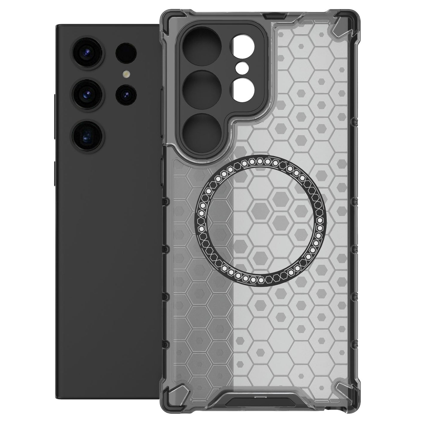 Magnetic for Galaxy S25 Edge S24 Case, Compatible with MagSafe, Hard Back Slim Protective Cover - Fccxk Series