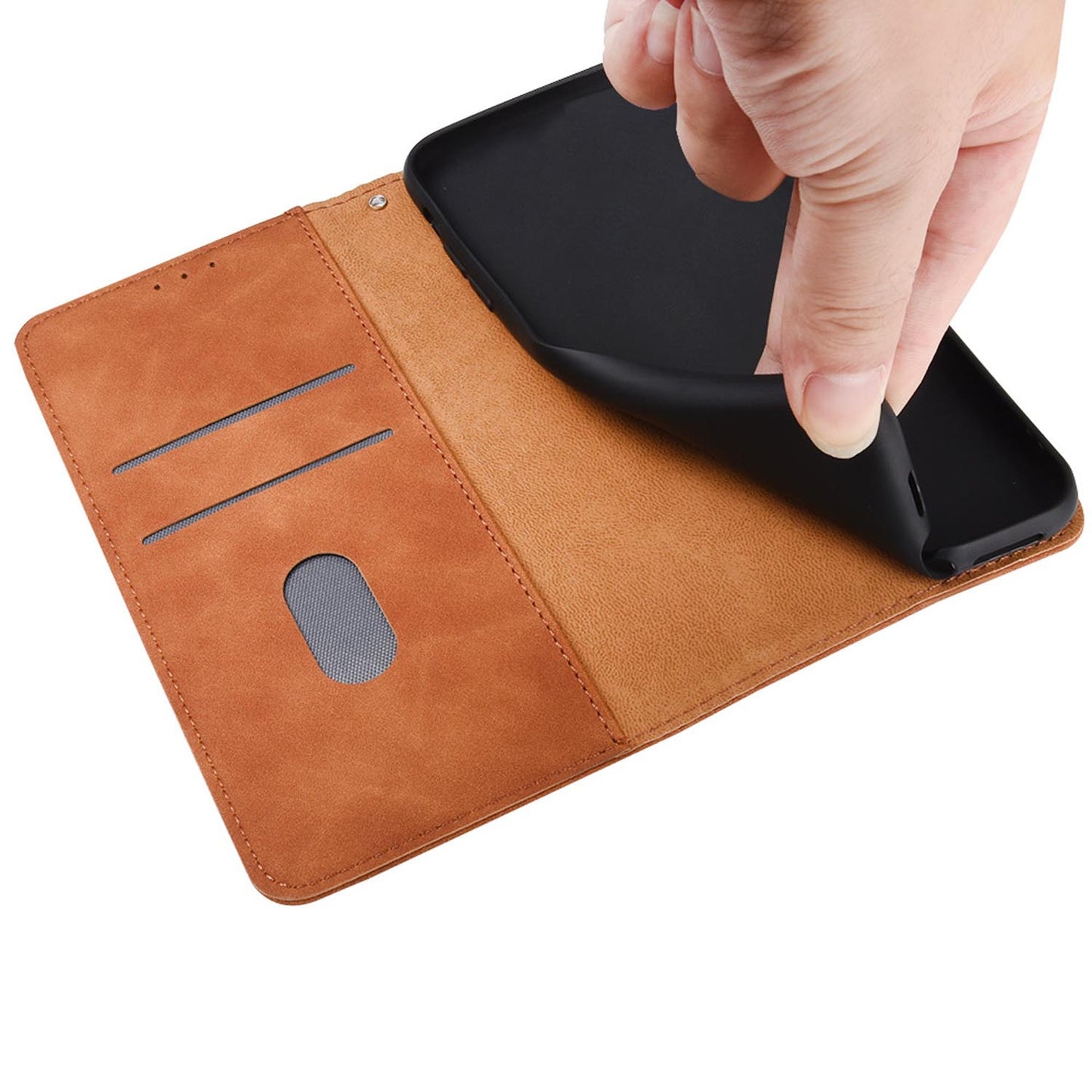 Wallet Case for iPhone 16e 15 Pro Max, PU Leather Flip Folio Cover with Card Slots and Hand Strap - Fgnpfgpt Series