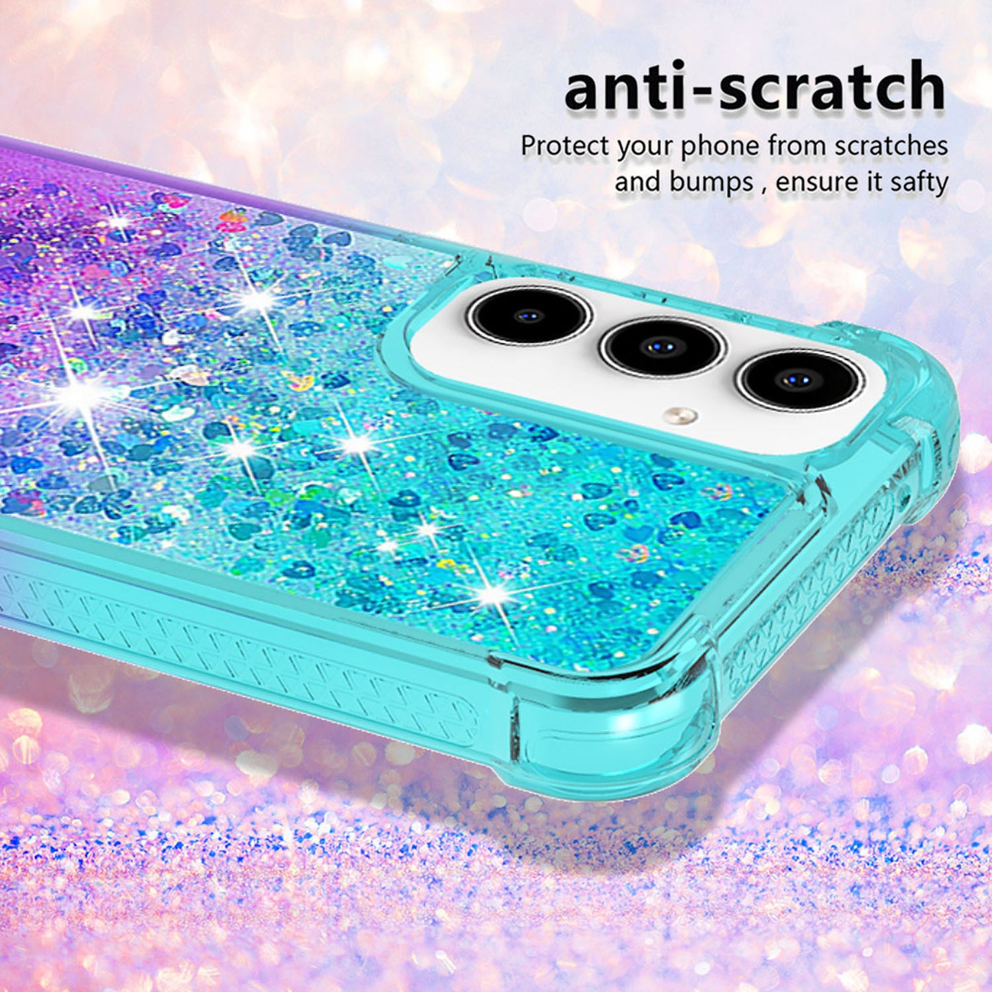 For Galaxy A56 A55 5G Glitter Case, Soft TPU Liquid Shockproof Phone Cover - Fsjbls Series