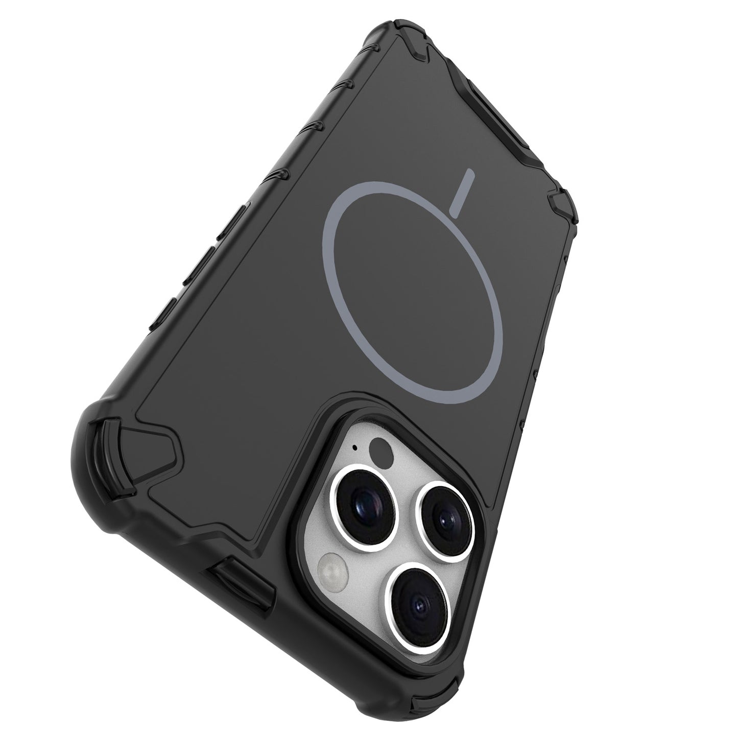 For iPhone 16 15 Pro Max Case, Compatible with Magsafe, Shockproof Heavy Duty Protection Cover - Gsfbq Series