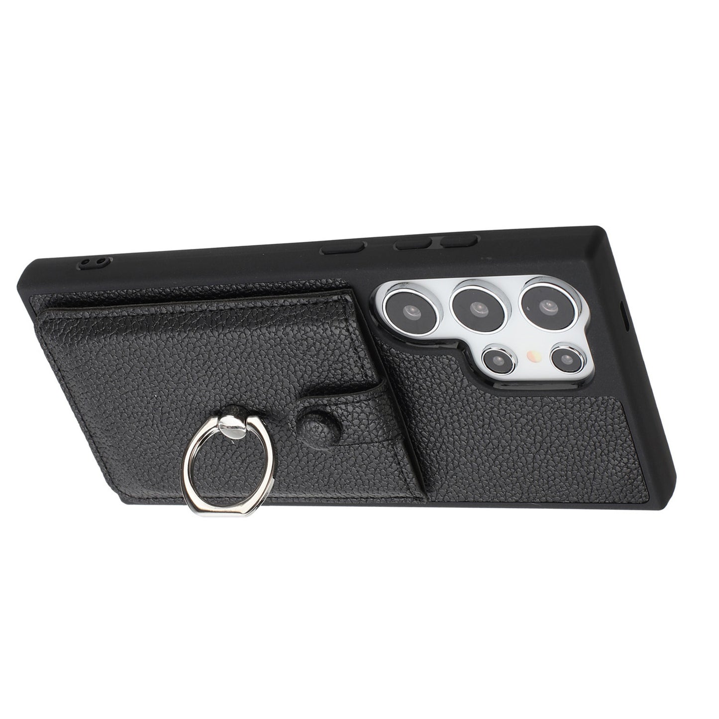 For Galaxy S25 Edge S24 Case Wallet with Credit Card Holder, PU Leather Magnetic Clasp Protective Cover - Lzwclkb Series