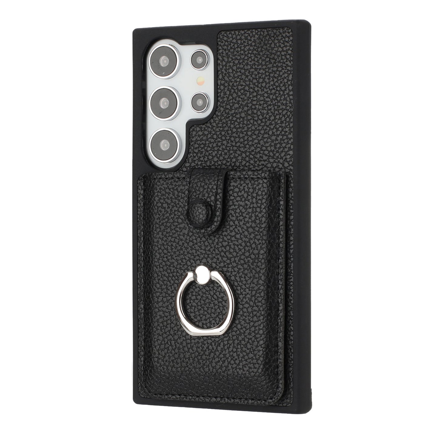 For Galaxy S25 Edge S24 Case Wallet with Credit Card Holder, PU Leather Magnetic Clasp Protective Cover - Lzwclkb Series