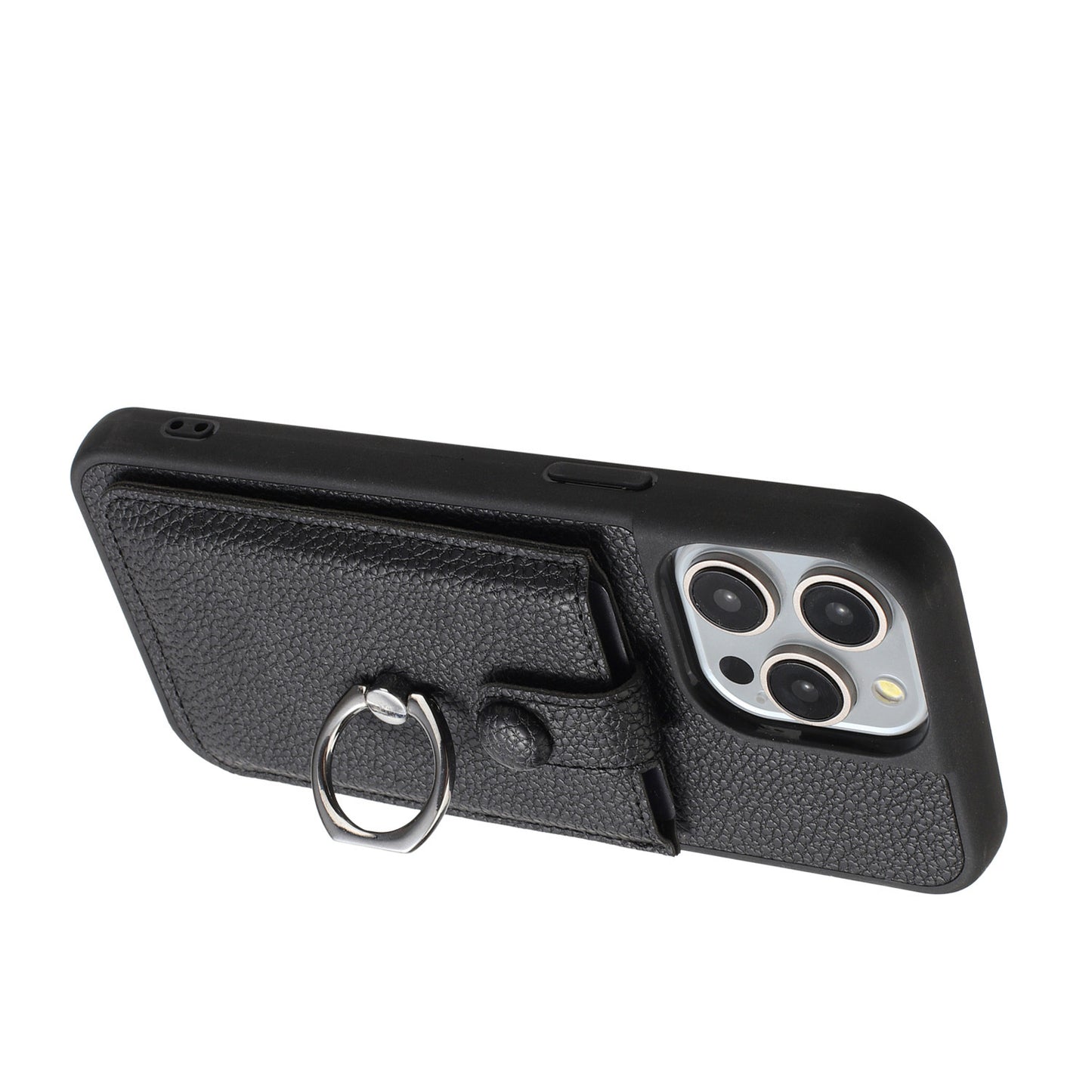 For iPhone 16e 15 Pro Max Case Wallet with Credit Card Holder, PU Leather Magnetic Clasp Protective Cover - Lzwclkb Series