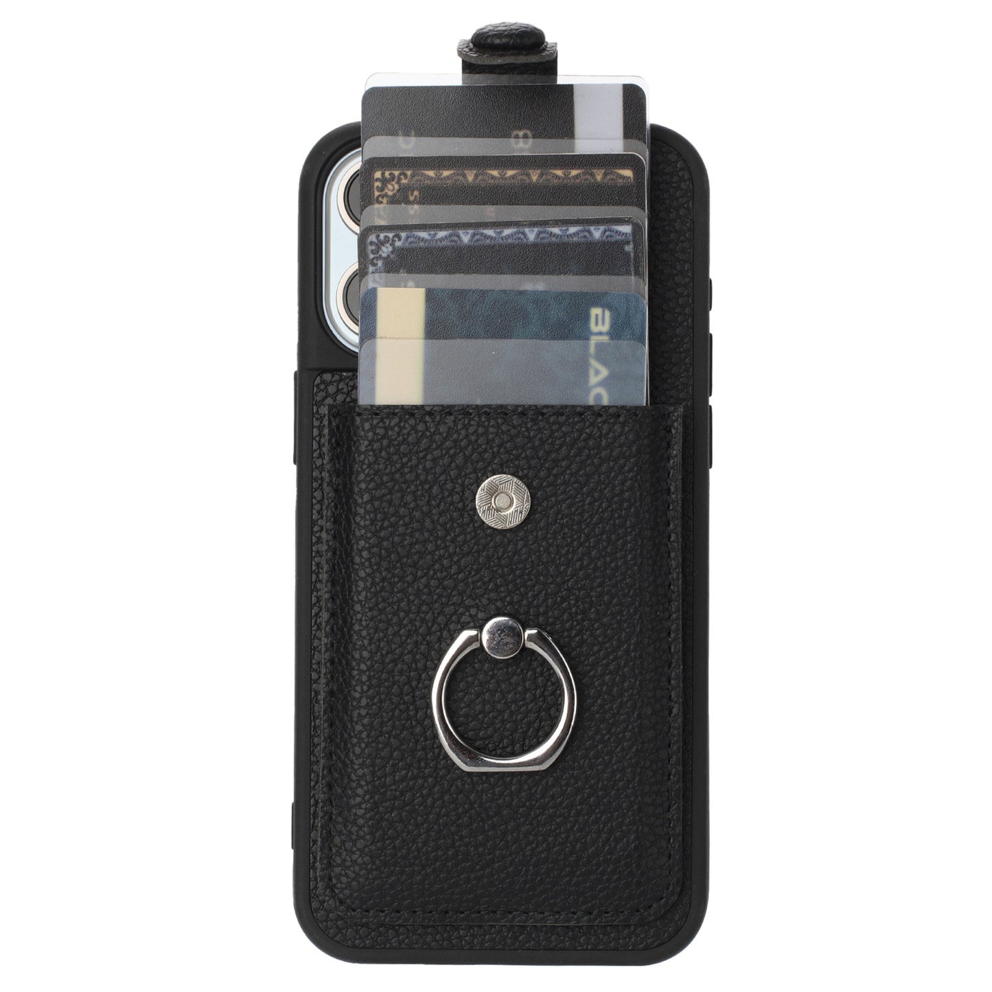 For iPhone 16e 15 Pro Max Case Wallet with Credit Card Holder, PU Leather Magnetic Clasp Protective Cover - Lzwclkb Series