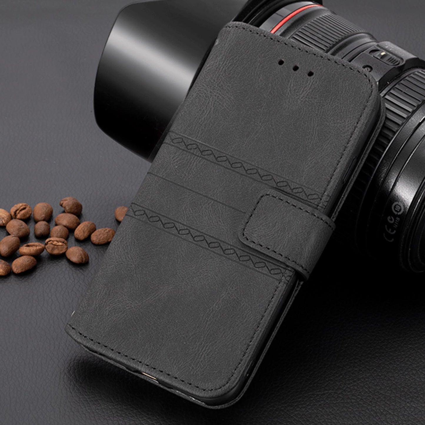 Wallet Case with Hand Strap for Google Pixel 9A 8 Pro, PU Leather Flip Cover with Kickstand Card Slots - Mhyhgspt Series