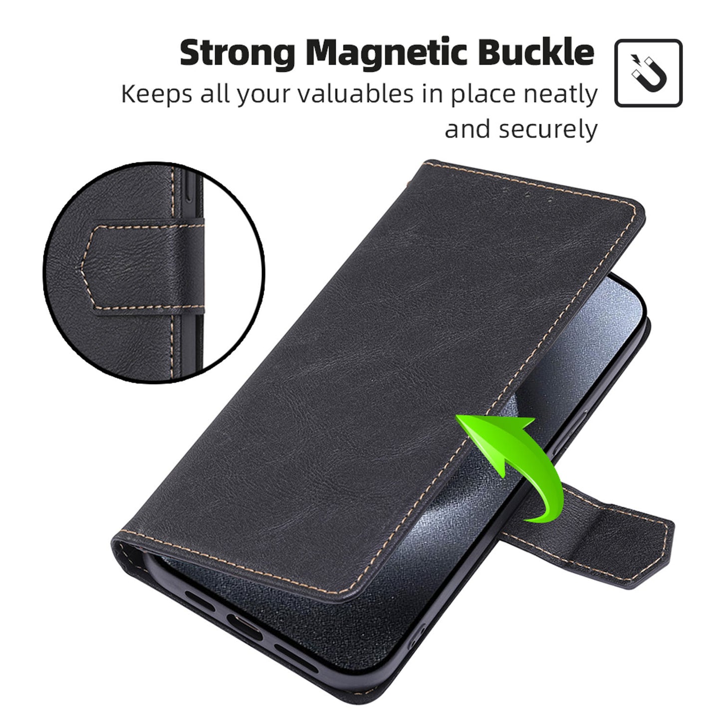 For Galaxy S25 Edge S24 Wallet Case with RFID Blocking Credit Card Holder Folio Flip Protective Cover - Niupdkk Series