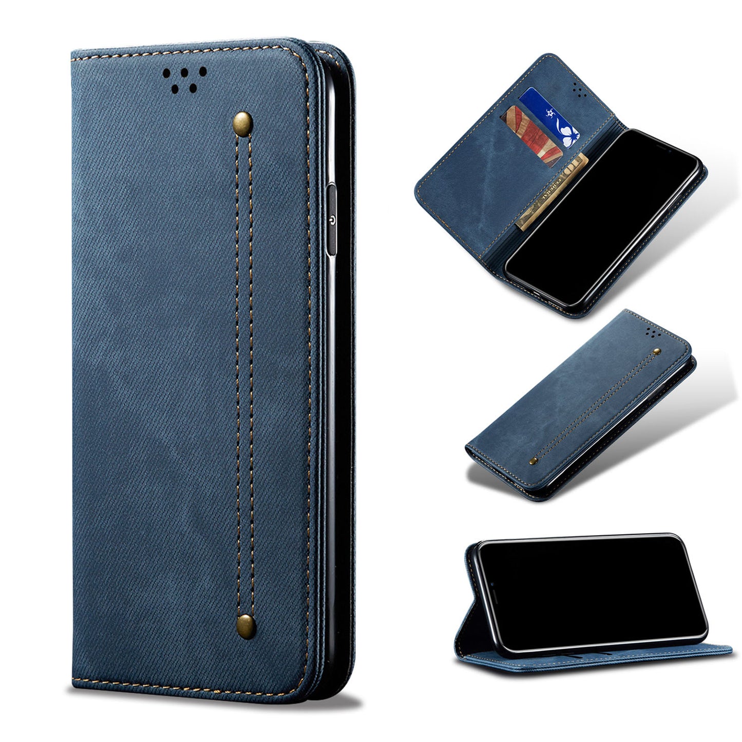 For Motorola Edge 60 Fusion Moto G56 G86 5G Vintage PU Leather Wallet Case with Card Holder Kickstand Magnetic Closure Flip Folio Cover - Niuzwxx Series