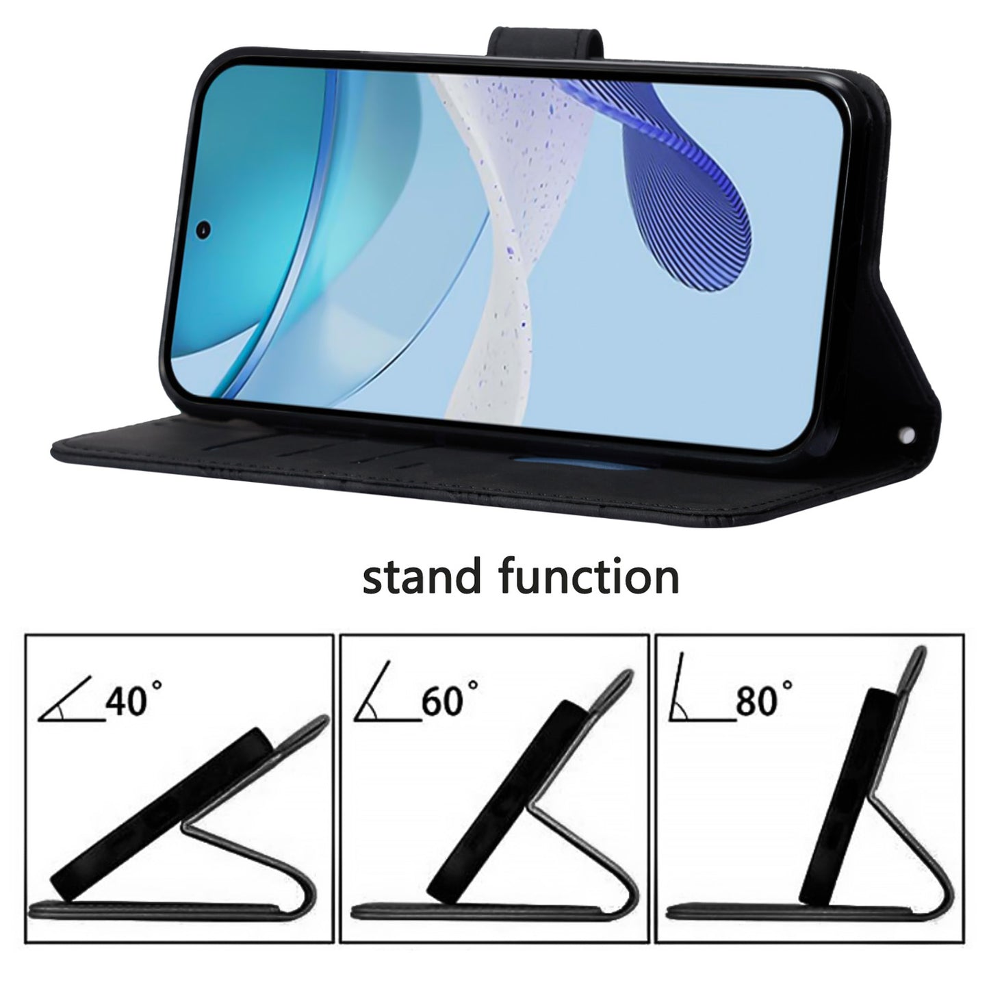 For iPhone 16e 15 Pro Max Business Flip Phone Case with Adjustable Cross Shoulder Strap Cover - Swltywgs Series