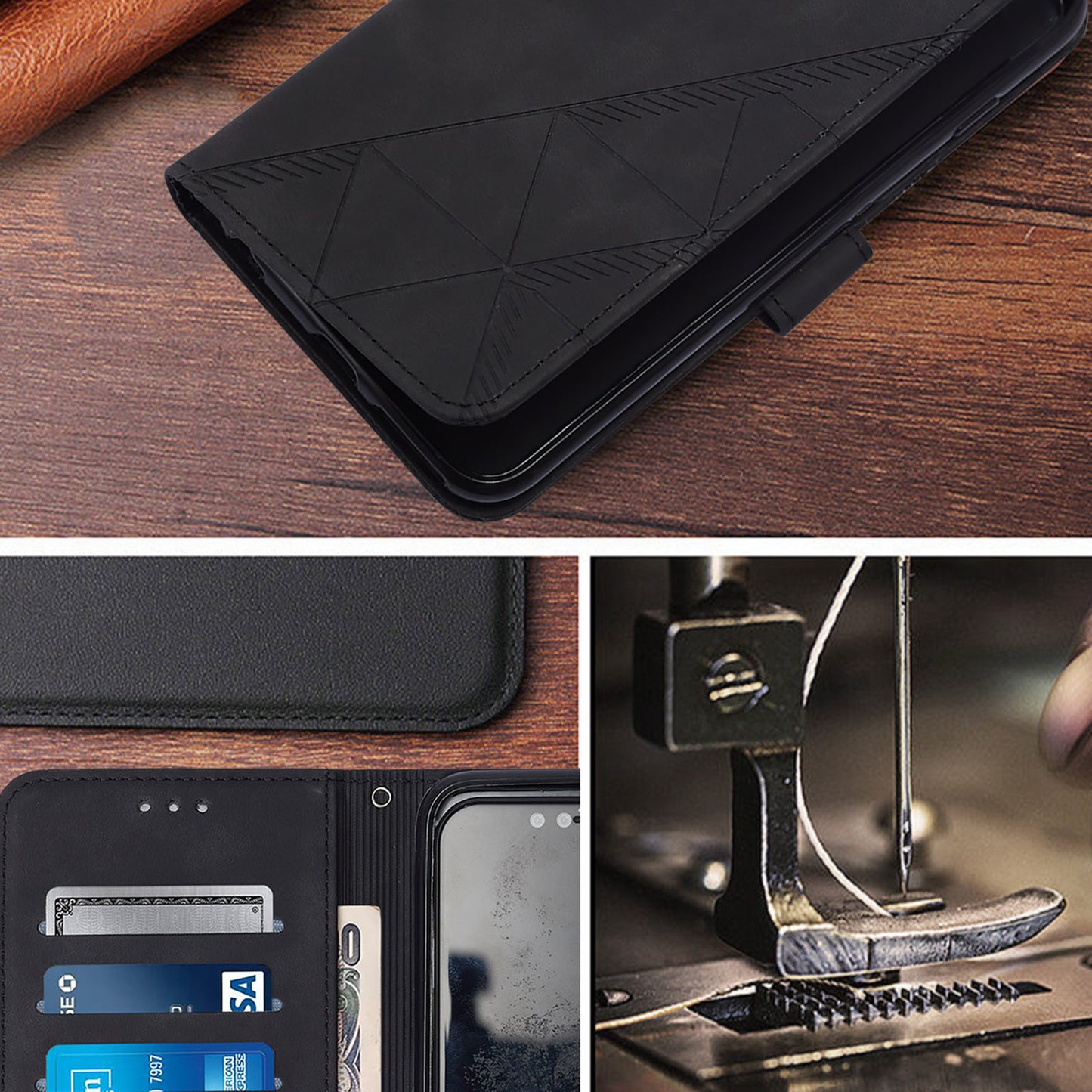 For iPhone 16e 15 Pro Max Business Flip Phone Case with Adjustable Cross Shoulder Strap Cover - Swltywgs Series