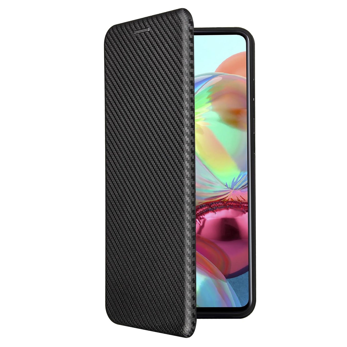 For Google Pixel 10 9 Pro XL Case with Card Holder, Magnetic Carbon Fiber Leather Folio Flip Hard Cover - Txwfgpt Series