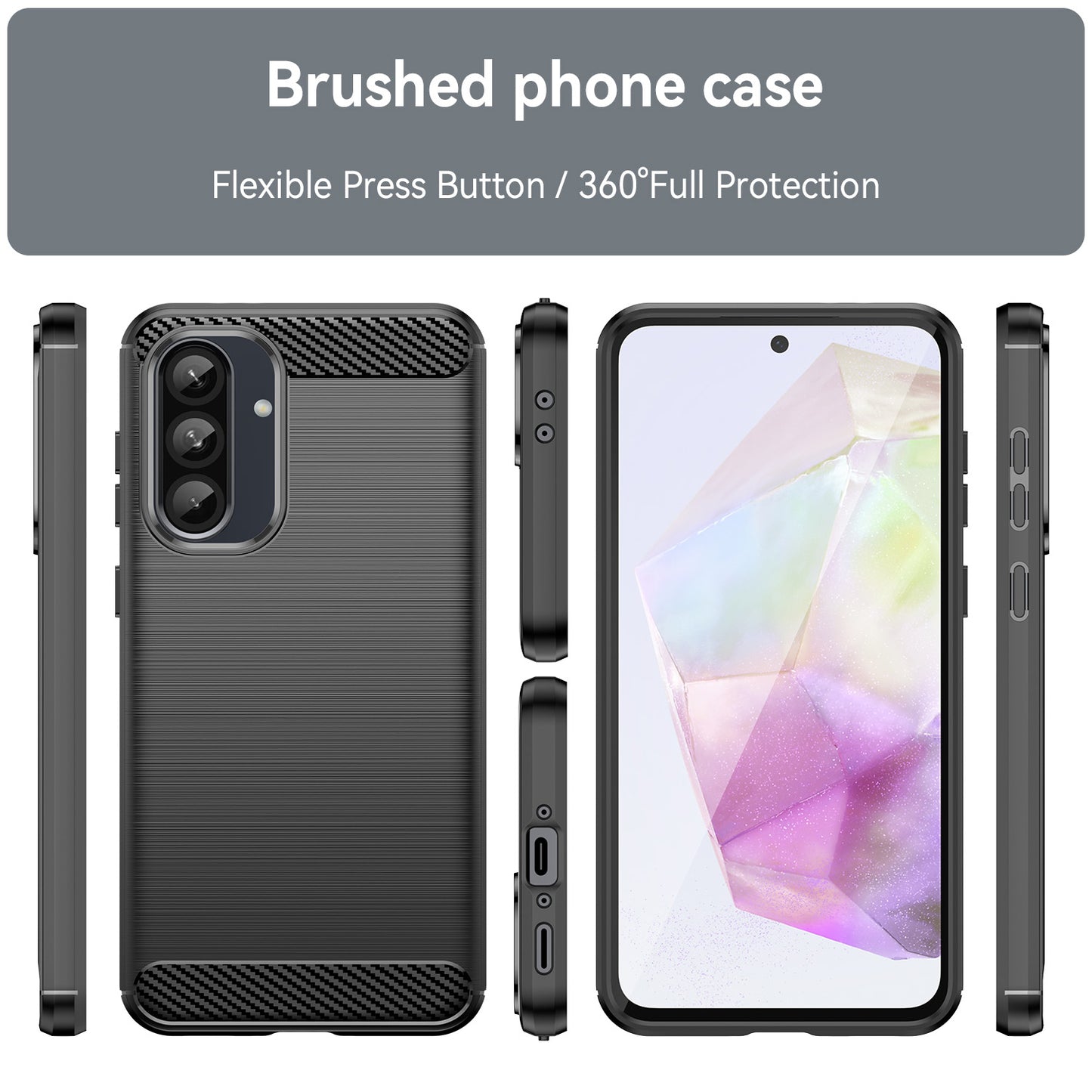 For Galaxy A56 A55 5G Case Soft TPU Non-Slip Bumper Protective Phone Cover - Txwls Series