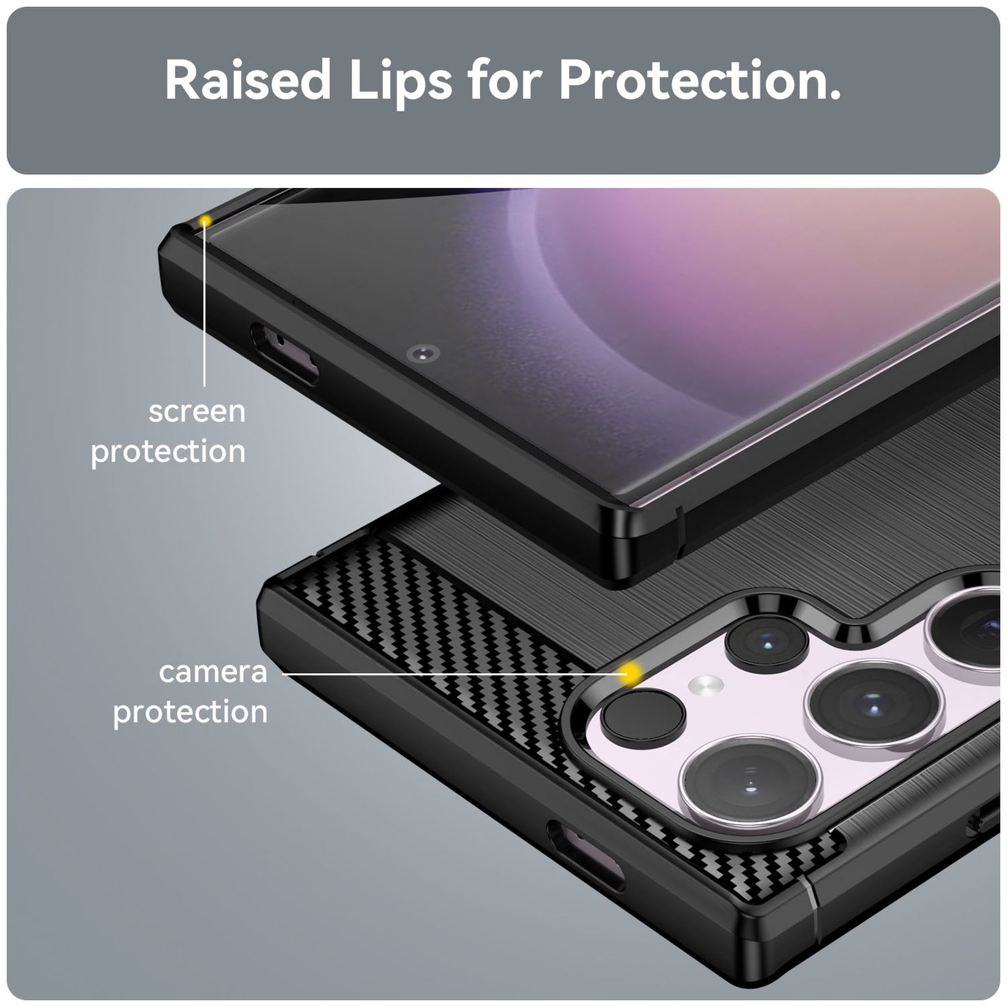 For Galaxy S25 Edge S24 FE Case Soft TPU Non-Slip Bumper Protective Phone Cover - Txwls Series
