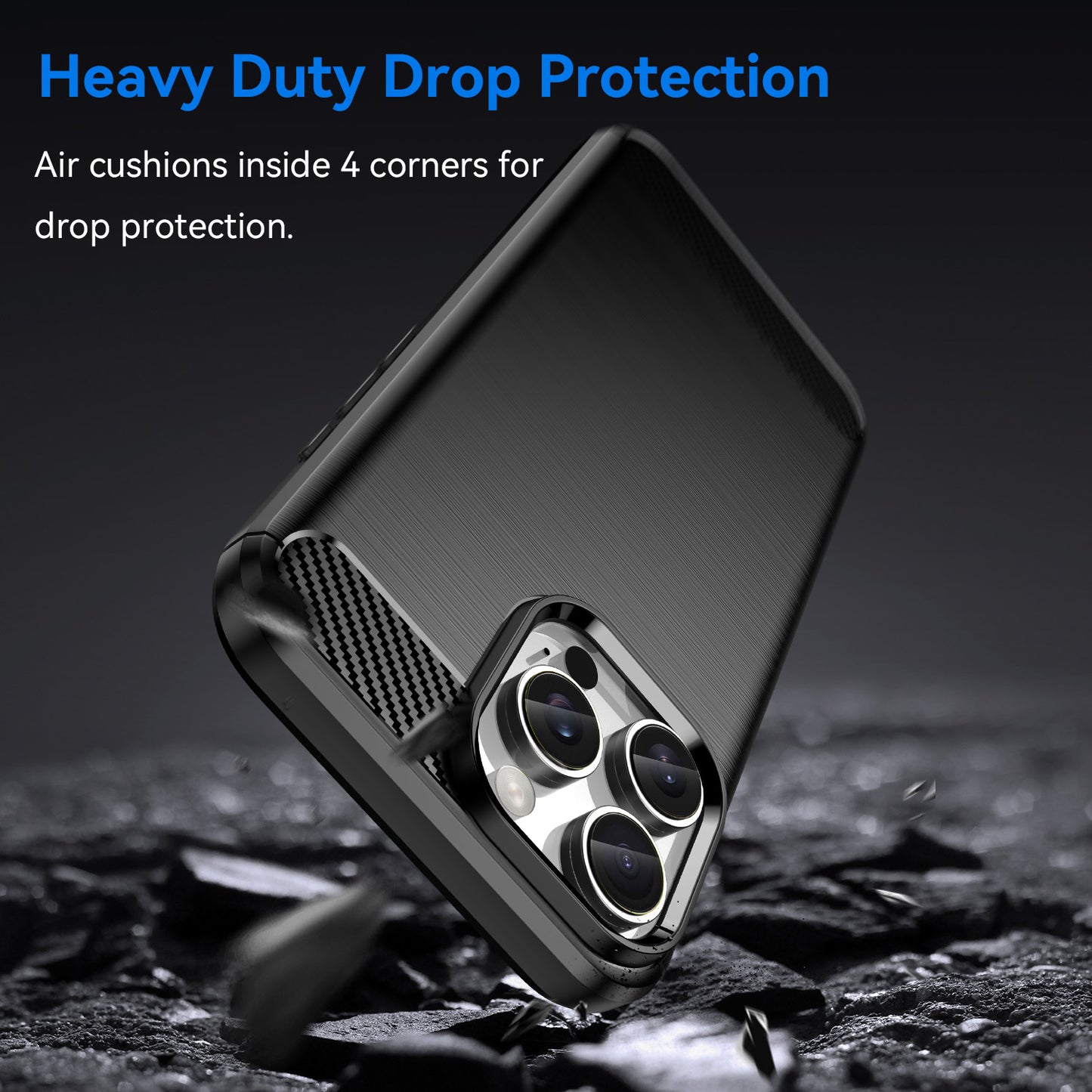For iPhone 16e 15 Pro Max Case Soft TPU Non-Slip Bumper Protective Phone Cover - Txwls Series