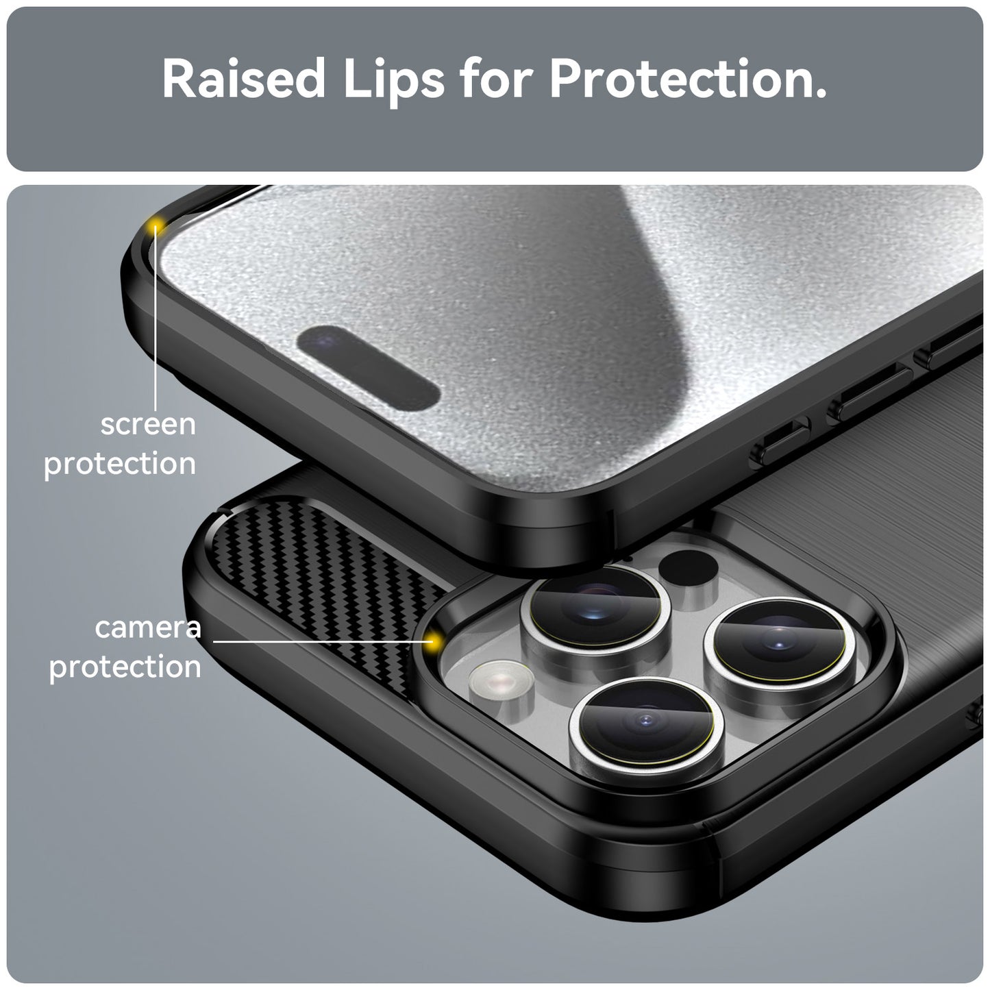 For iPhone 16e 15 Pro Max Case Soft TPU Non-Slip Bumper Protective Phone Cover - Txwls Series