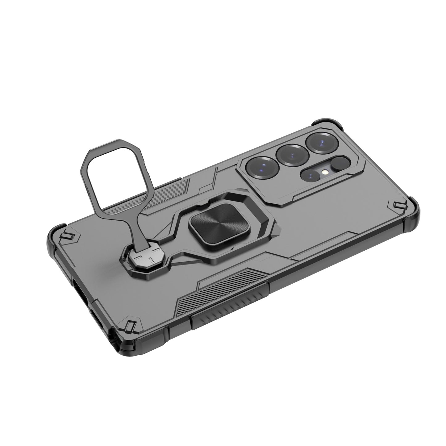 For Galaxy S25 Edge Case with Kickstand, Support Magnetic Car Mount, Heavy Duty Shockproof Phone Cover - Wuk Series