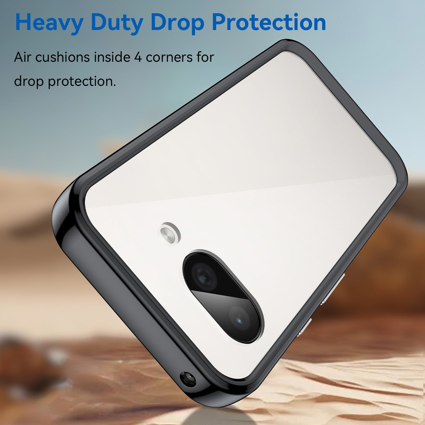Compatible with Google Pixel 10 9 Pro XL Clear Case, Hard Back Soft Bumper Protective Cover - Xc Series