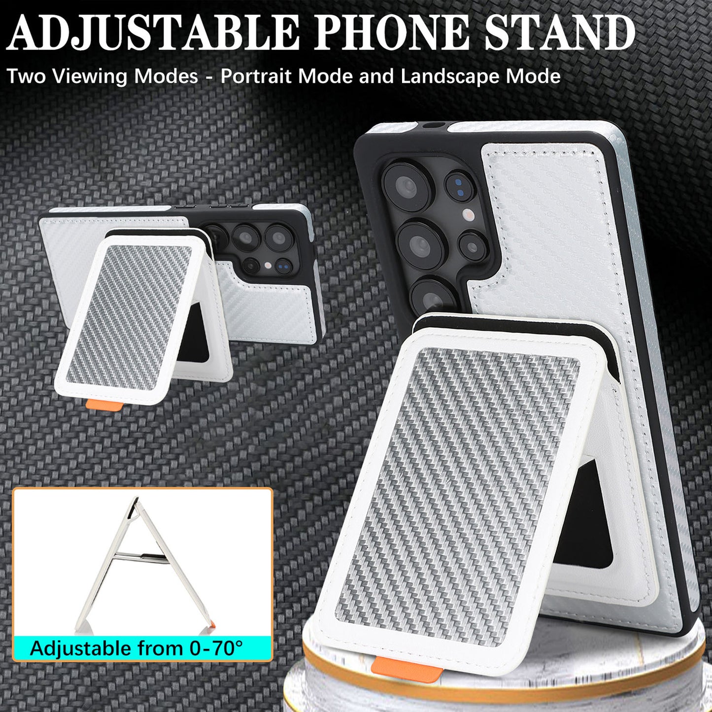 For Galaxy S25 Edge S24 Ultra Case with 2 in 1 Detachable Magnetic Wallet, Compatible with Magsafe - Xllinglba Series