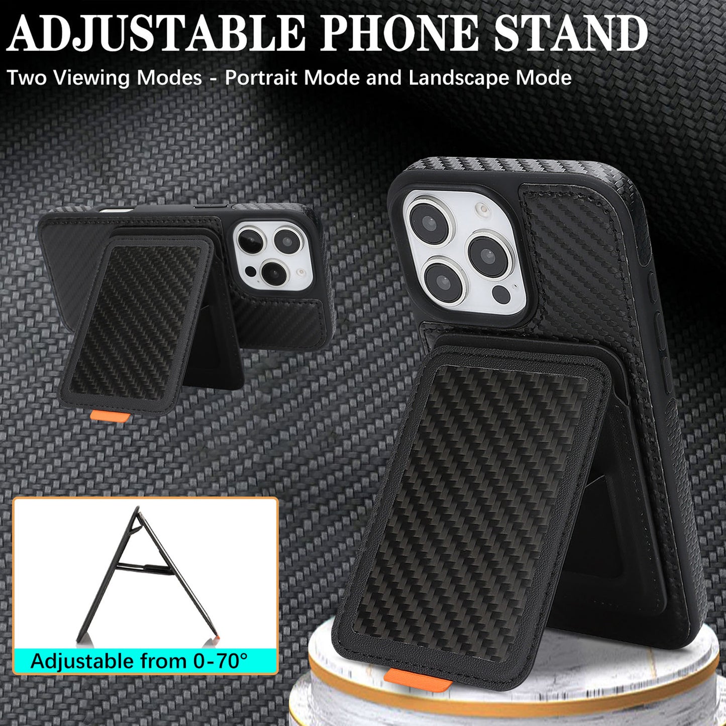 For iPhone 16e 15 Pro Max Case with 2 in 1 Detachable Magnetic Wallet, Compatible with Magsafe - Xllinglba Series