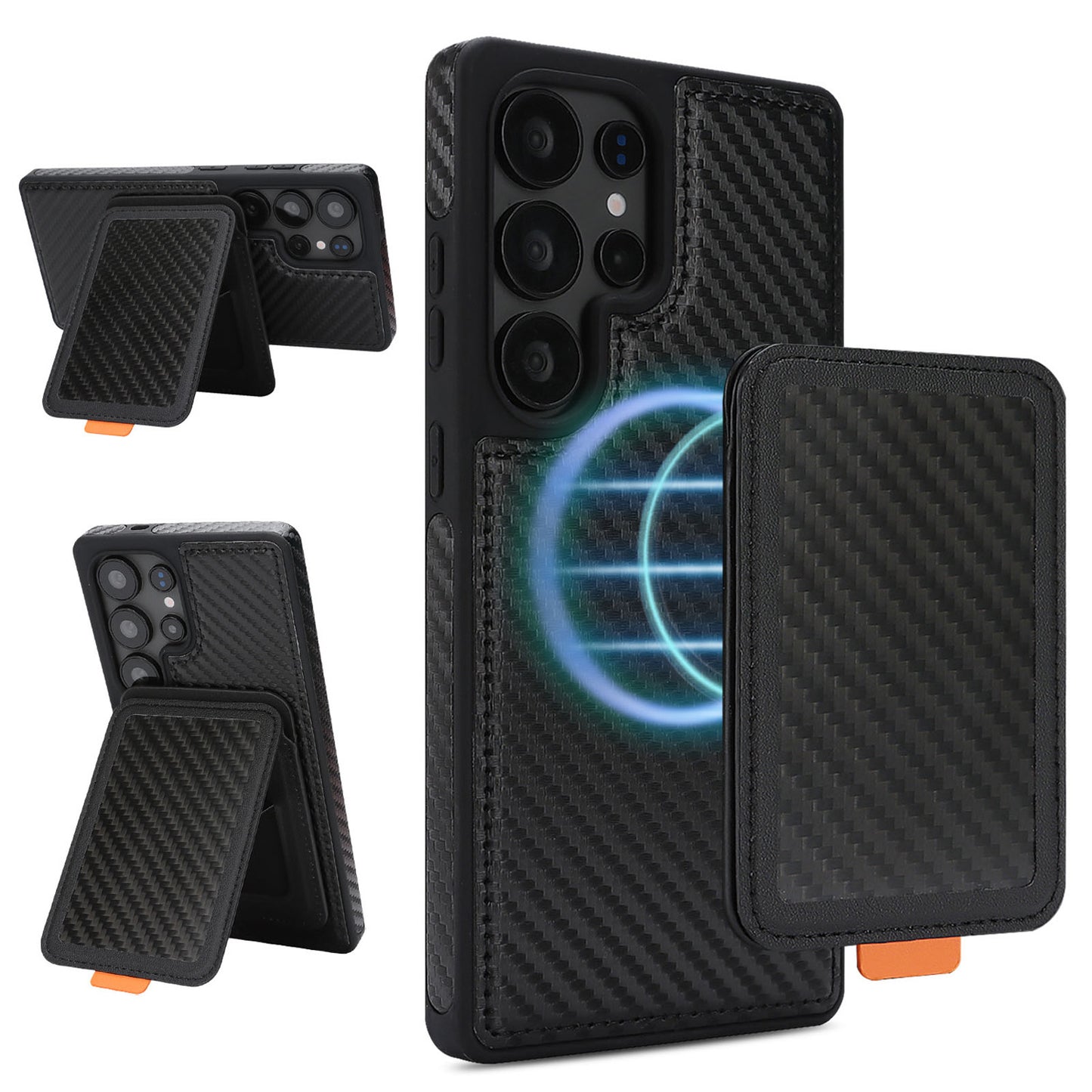 For Galaxy S25 Edge S24 Ultra Case with 2 in 1 Detachable Magnetic Wallet, Compatible with Magsafe - Xllinglba Series