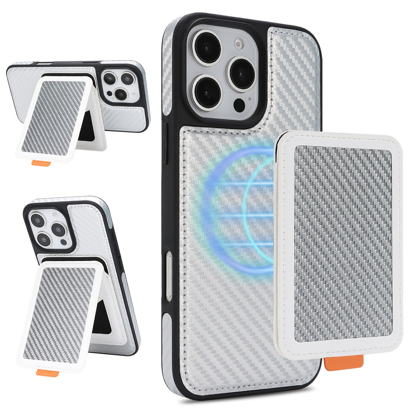 For iPhone 16e 15 Pro Max Case with 2 in 1 Detachable Magnetic Wallet, Compatible with Magsafe - Xllinglba Series