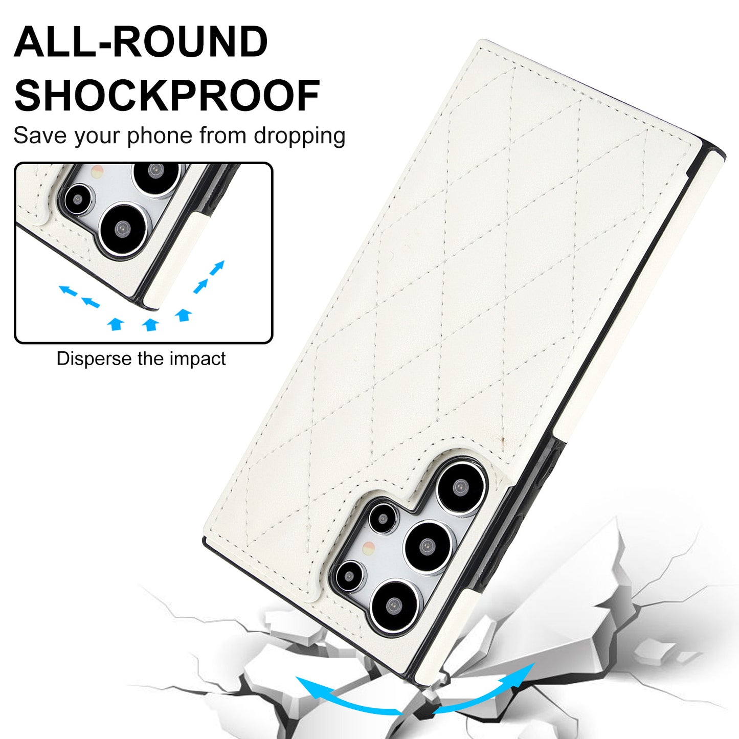 For Galaxy S25 S24 Ultra Case with RFID Blocking Card Holder Magnetic Clasp Flip Cover - Xxfsk Series