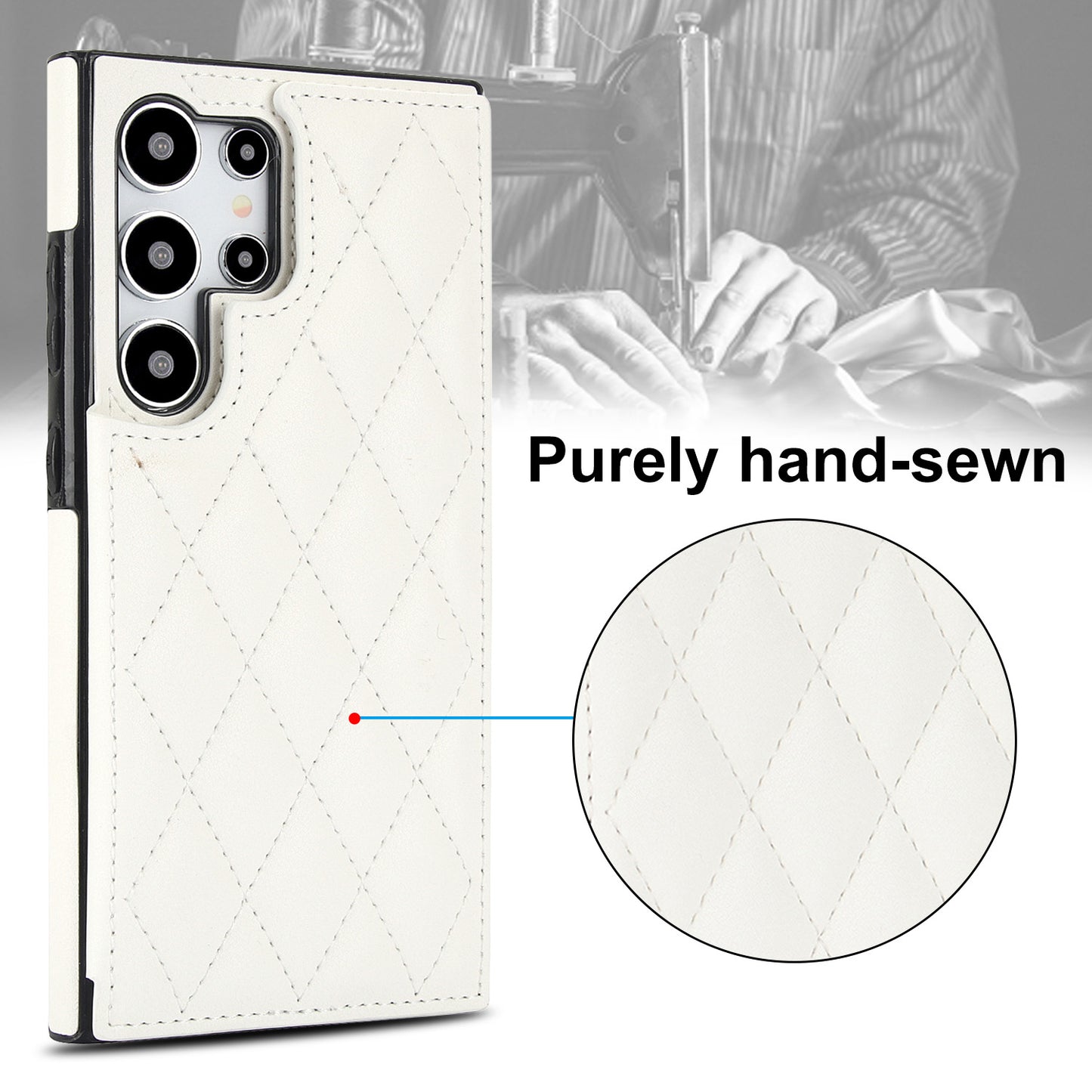 For Galaxy S25 S24 Ultra Case with RFID Blocking Card Holder Magnetic Clasp Flip Cover - Xxfsk Series
