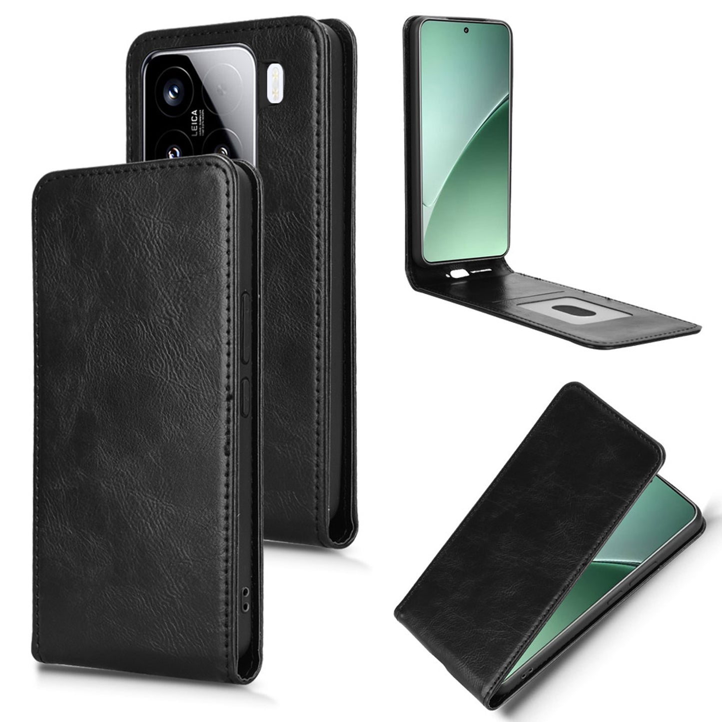 Xiaomi 15 Pro Flip Case | Sxiakai Series, Black