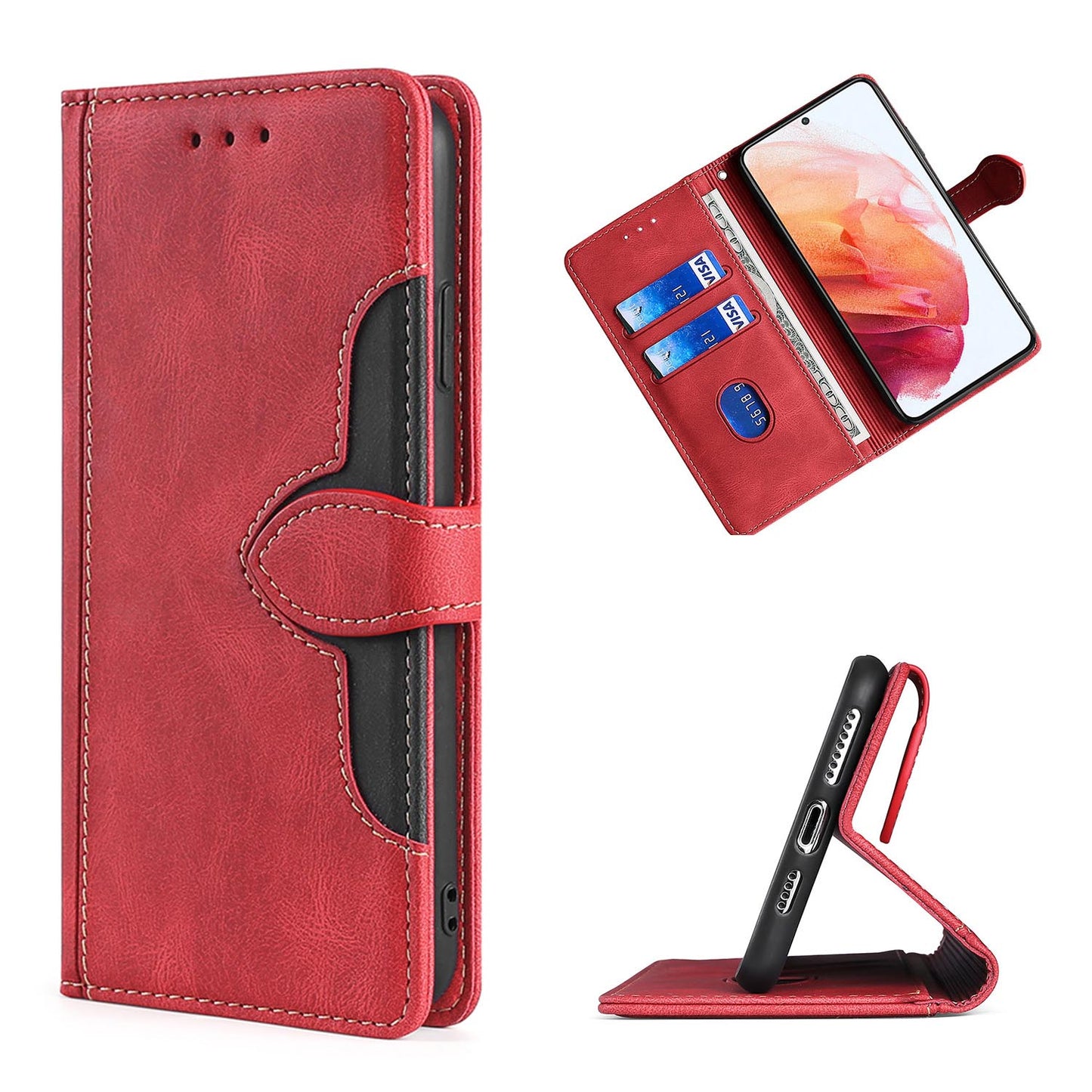 Flip Case for Samsung Galaxy A53 5G, Red