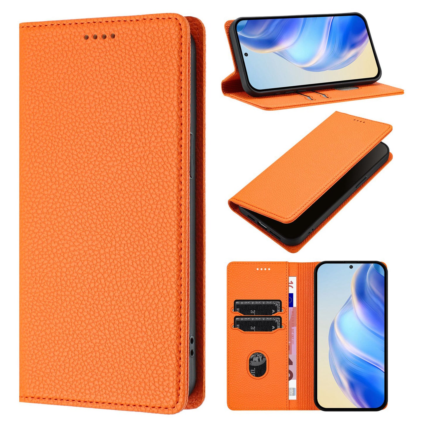 Google Pixel 9 Pro Wallet Case | Dxlzwrfid Series, Orange