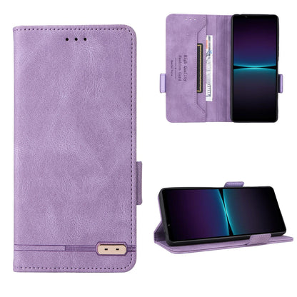 Slim Wallet Folio Flip Case for Sony Xperia 10 V 2023, Purple