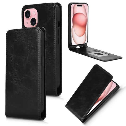 iPhone 15 Plus Flip Case | Sxiakai Series, Black