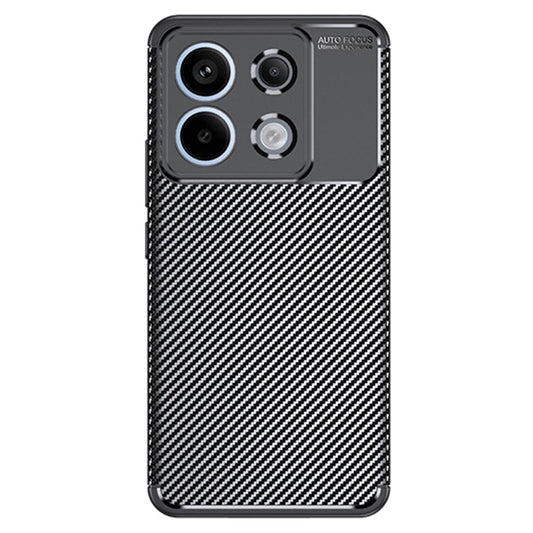 Carbon Fiber Lightweight Flexible Protective Case for Xiaomi Redmi Note 13 Pro 5G, Black