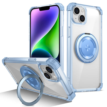 iPhone 15 Plus Case, Built in 360¡ã Magnetic Stand, Compatible with Magsafe, Blue