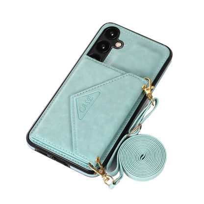 Magnetic Folding Stand Pocket Crossbody Wallet Case for Samsung Galaxy S24