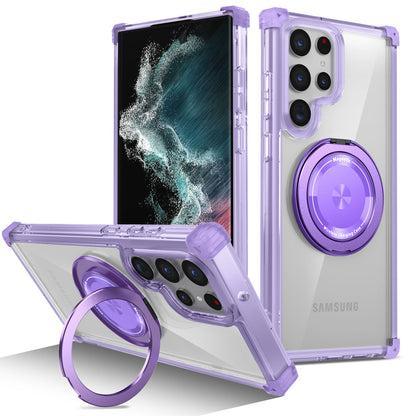 Samsung Galaxy S22 Ultra Case, Built in 360¡ã Magnetic Stand, Compatible with Magsafe, Purple