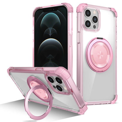 iPhone 12 Pro Max Case, Built in 360¡ã Magnetic Stand, Compatible with Magsafe, Pink